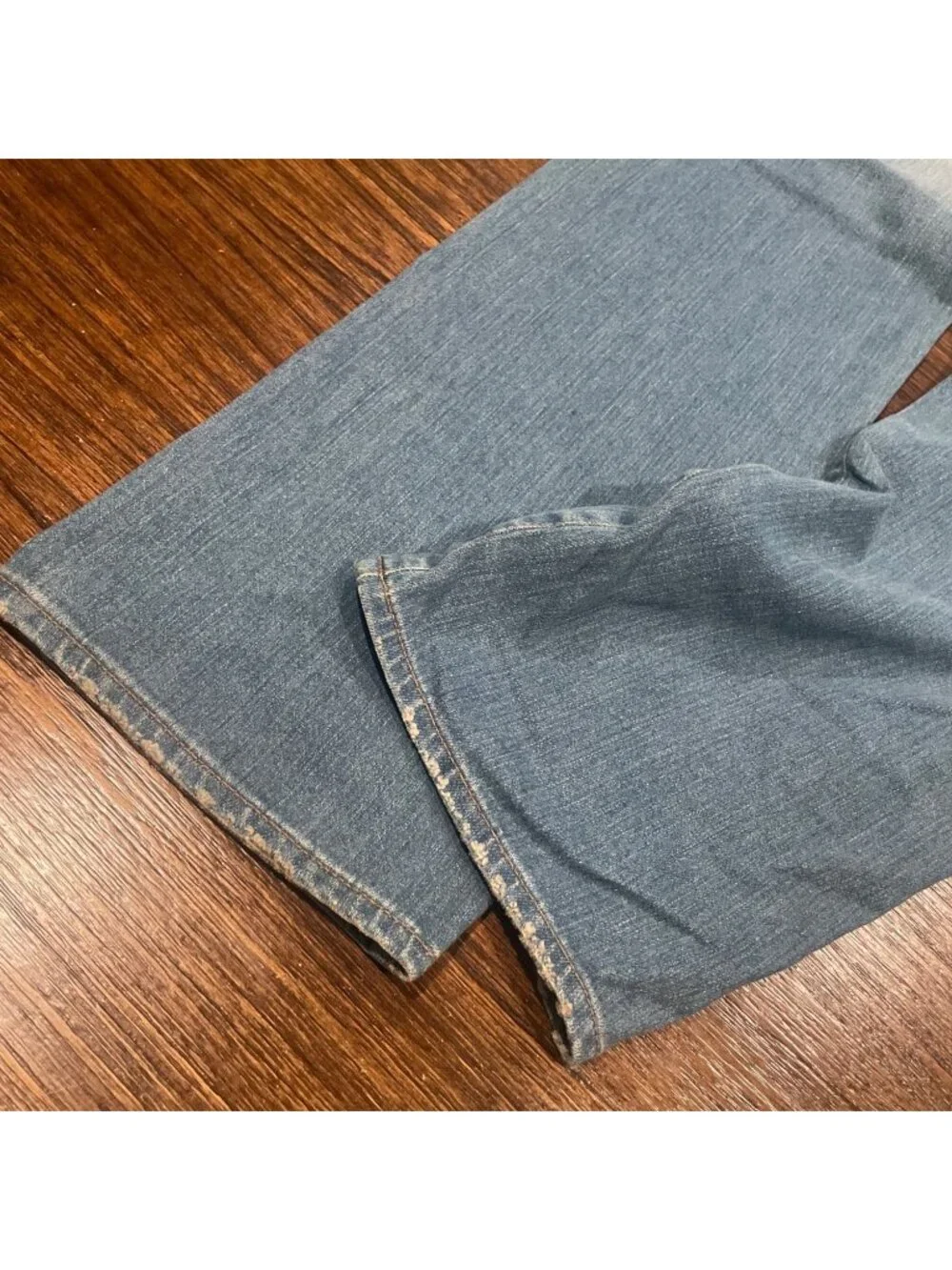 AG Straight Leg Jean Men's 32x33 Medium Wash Stretch Distressed Casual Faded